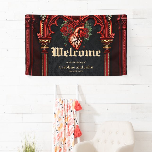 Lona Amor eterno a la sombra de los rosas. (In situ)