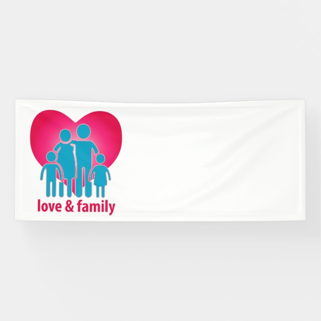Lona Amor y familia (Horizontal)