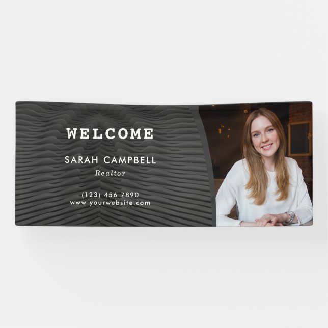 Lona Añadir su empresa fotográfica inmobiliaria (Horizontal)