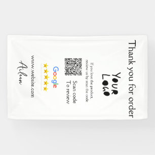 Lona Análisis del código QR del sitio web del logotipo