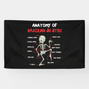 Lona Anatomía Del Esqueleto Brasileño Jiu Jitsu BJJ