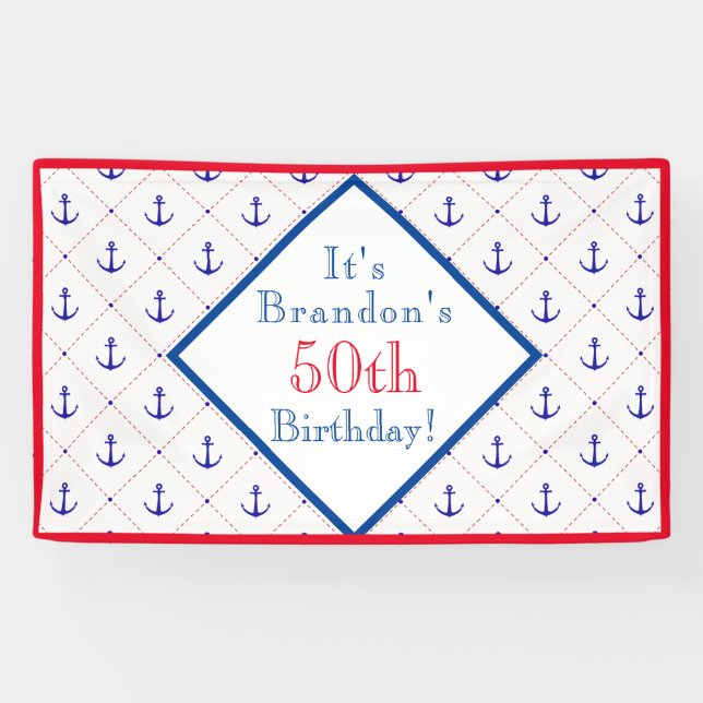 Lona Anchors Away 50th Birthday Party (Horizontal)