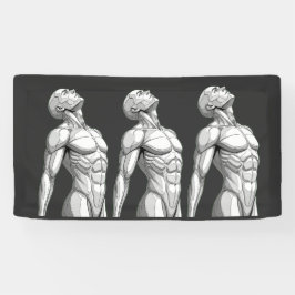 Lona Android Anatomy: Male Cyborg Giant Wall Banner