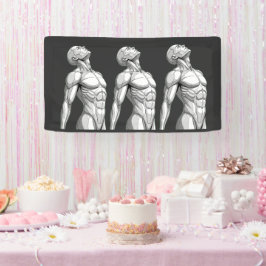 Lona Android Anatomy: Male Cyborg Giant Wall Banner
