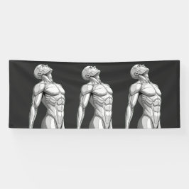 Lona Android Anatomy: Male Cyborg Giant Wall Banner