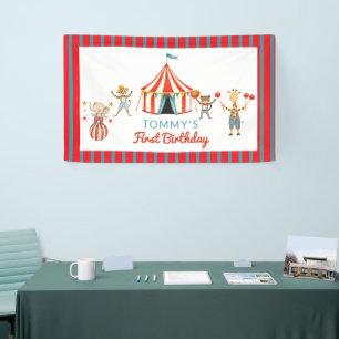 Lona Animales de Carnaval Banner de Decoración para Pri