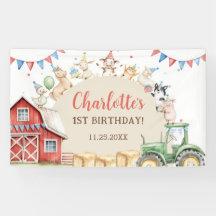 Animales de granja lindos cumpleaños 1