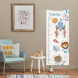 Lona Animales Espaciales Adorables | Banner de Gráfico