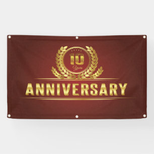 Lona aniversario de 10 años