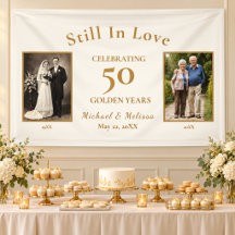 Aniversario de Bodas de Oro Foto de Oro Todavía En