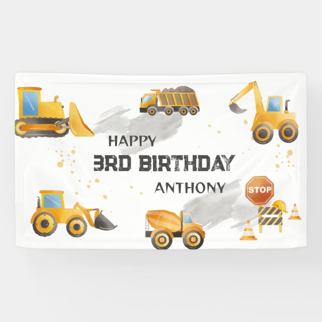 Lona Aniversario de la Construcción de Niños Pequeños (Horizontal)