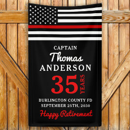 Lona Aniversario de la jubilación de bomberos delgada l