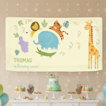 Aniversario de niños salvajes de safari