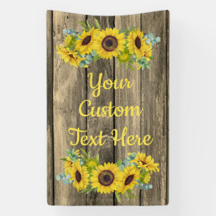 Lona Aniversario de un girasol ruso Fiesta de una cabin