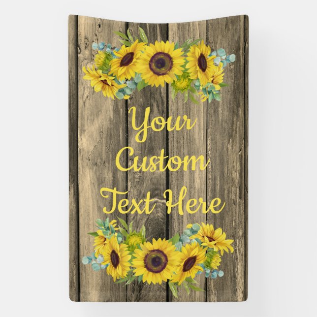 Lona Aniversario de un girasol ruso Fiesta de una cabin (Vertical)