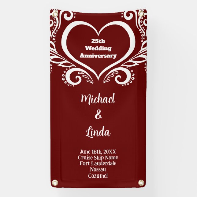 Lona Aniversario del Boda del Esteroom de la Decoración (Vertical)