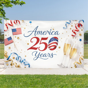 Lona Aniversario Patriótico de América 250 Años