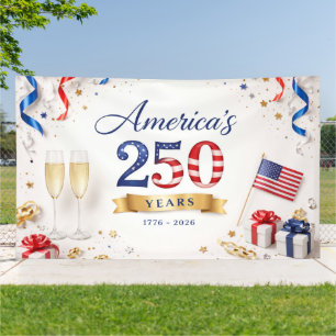 Lona Aniversario Patriótico de América 250 Años
