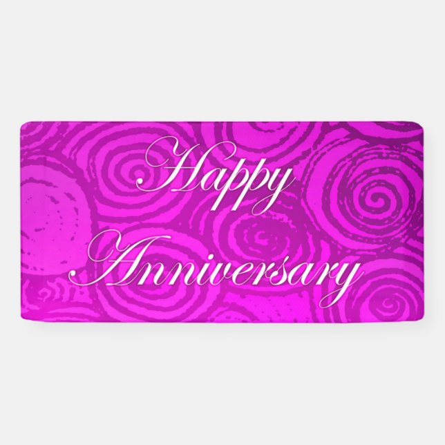 Lona Aniversario Swirls Pink (Horizontal)