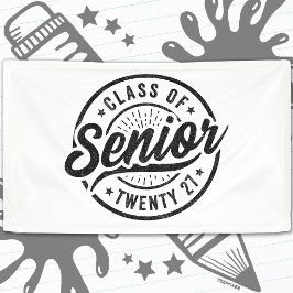 Lona Año de graduación Escuela Retro Clase Superior de 