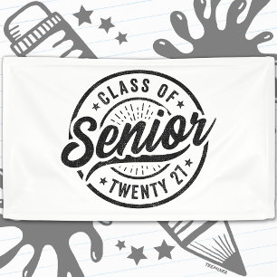 Lona Año de graduación Escuela Retro Clase Superior de 