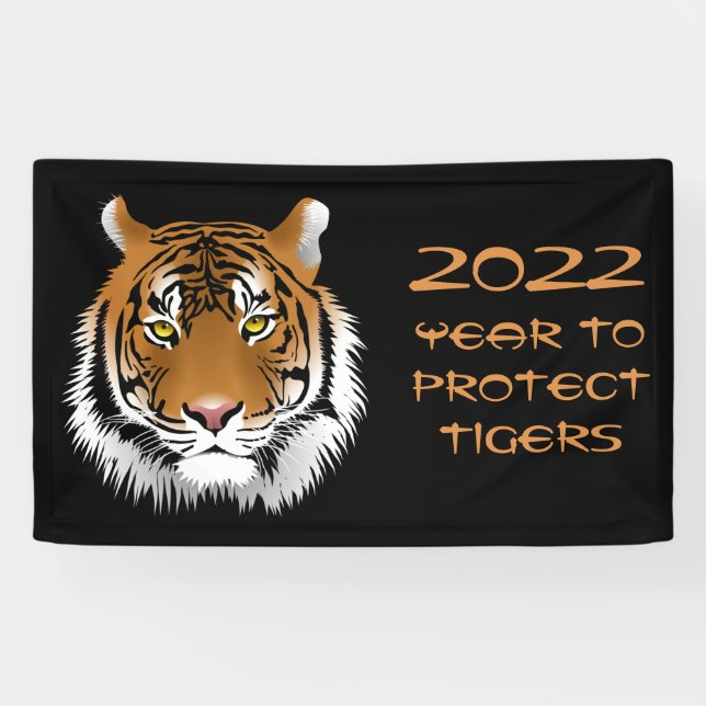 Lona Año de protección de los tigres 2022 (Horizontal)