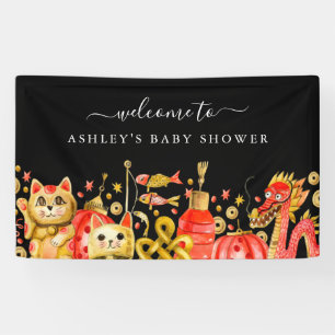 Lona Año Nuevo Chino   Bienvenida a Dragon & Lucky Cat