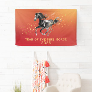 Lona Año Nuevo Chino Moderno 2026 Caballo Tinta Año Nue