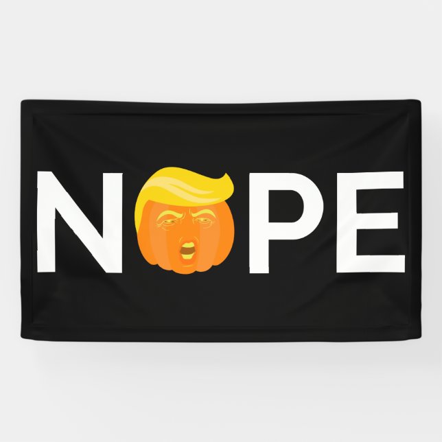 Lona Anti-Trump - No edición Halloween I (Horizontal)