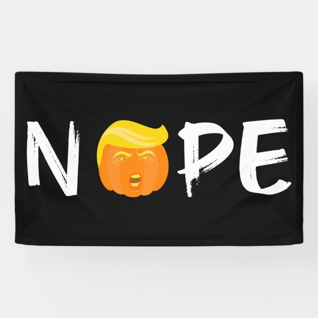 Lona Anti-Trump - No Halloween Edición II (Horizontal)