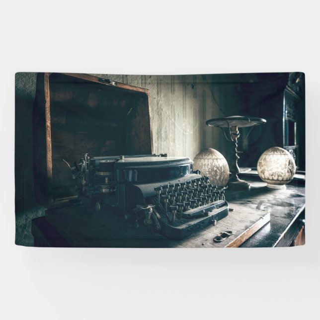 Lona Antigua máquina de escribir (Horizontal)