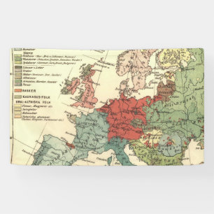 Lona Antigüedad mundial de los países del mapa de Europ