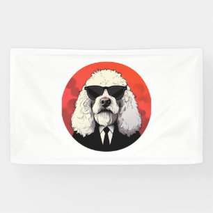 Lona Antiguo pastor inglés Dog Businessman