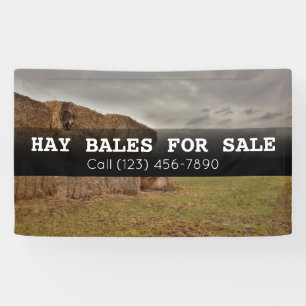 Lona Anunciar Hay Bales Para La Bandera Comercial De La