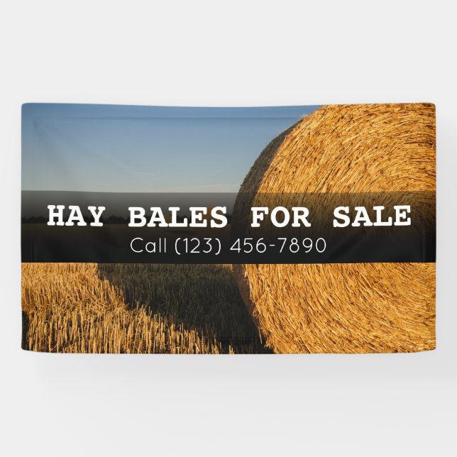 Lona Anunciar Hay Bales Para La Bandera Comercial De La (Horizontal)