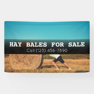 Lona Anunciar Hay Bales Para La Bandera Comercial De La