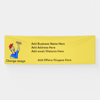 Lona Anuncie su negocio con un banner