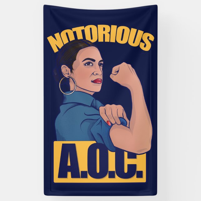 Lona AOC alexandria ocasio cortez retro rosie (Vertical)