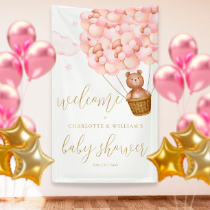 Lona Apenas Podemos Esperar Bienvenida a Baby Shower Ro