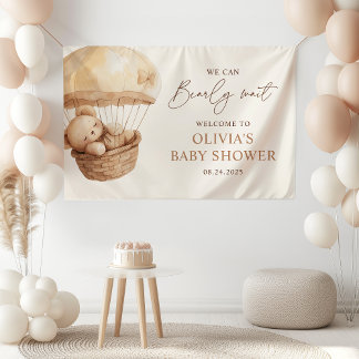Lona Apenas Podemos Esperar Bienvenida de Baby Shower d