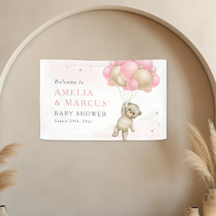 Lona Apenas Podemos Esperar Oso de Peluche Niña Shower 