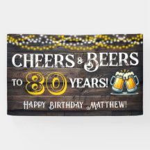 Aplausos y Cervezas para Cumpleaños de 80 Años Est