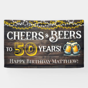 Lona Aplausos y Cervezas para el Banner de Cumpleaños d
