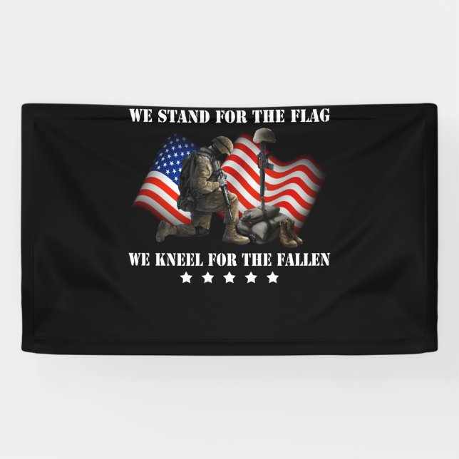 Lona Apoyamos La Bandera Que Arrojamos Por Los Caídos. (Horizontal)