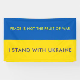 Lona Apoyar la bandera patriótica personalizada de Ucra