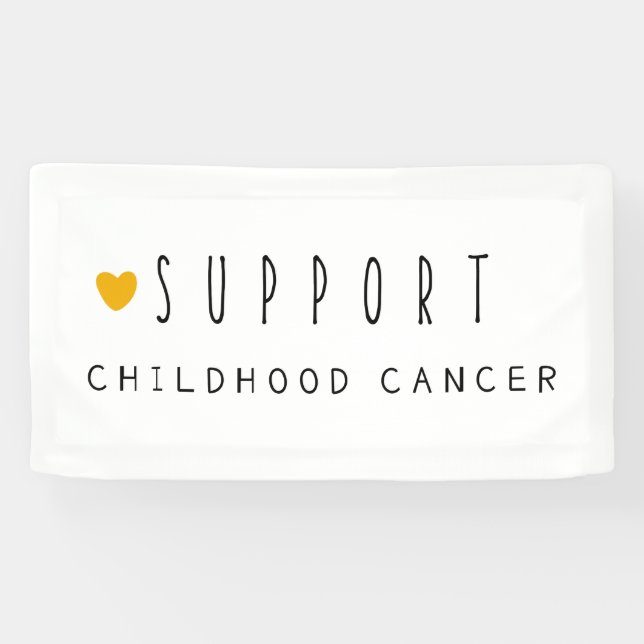 Lona apoyo al cáncer infantil. Banner (Horizontal)