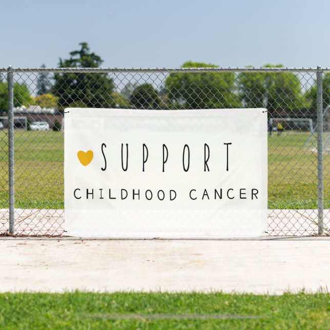 Lona apoyo contra el cáncer infantil Banner al aire lib (in situ)