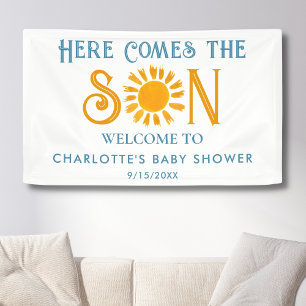 Lona Aquí viene el Baby Shower Son Boho Sunshine