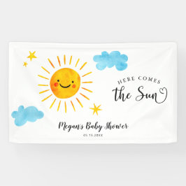 Lona Aquí Viene El Cartel De Sun Baby Shower