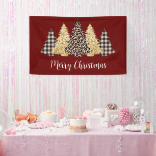 Lona Árbol de Navidad Estampado de Guepardo Cuadro de B